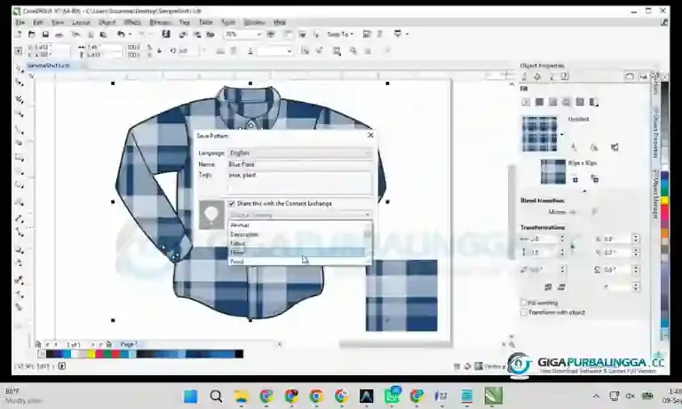 CorelDRAW X7 x64 bit graphic design interface