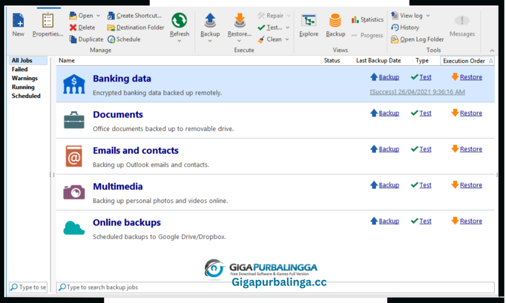Backup4all Professional download