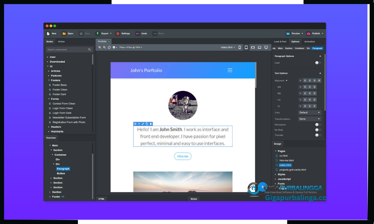 Bootstrap Studio Download