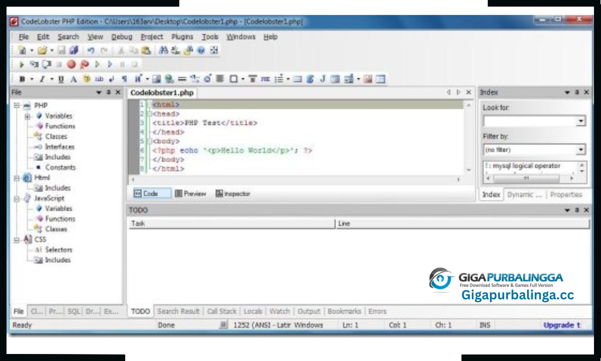 CodeLobster PHP Edition Pro Download