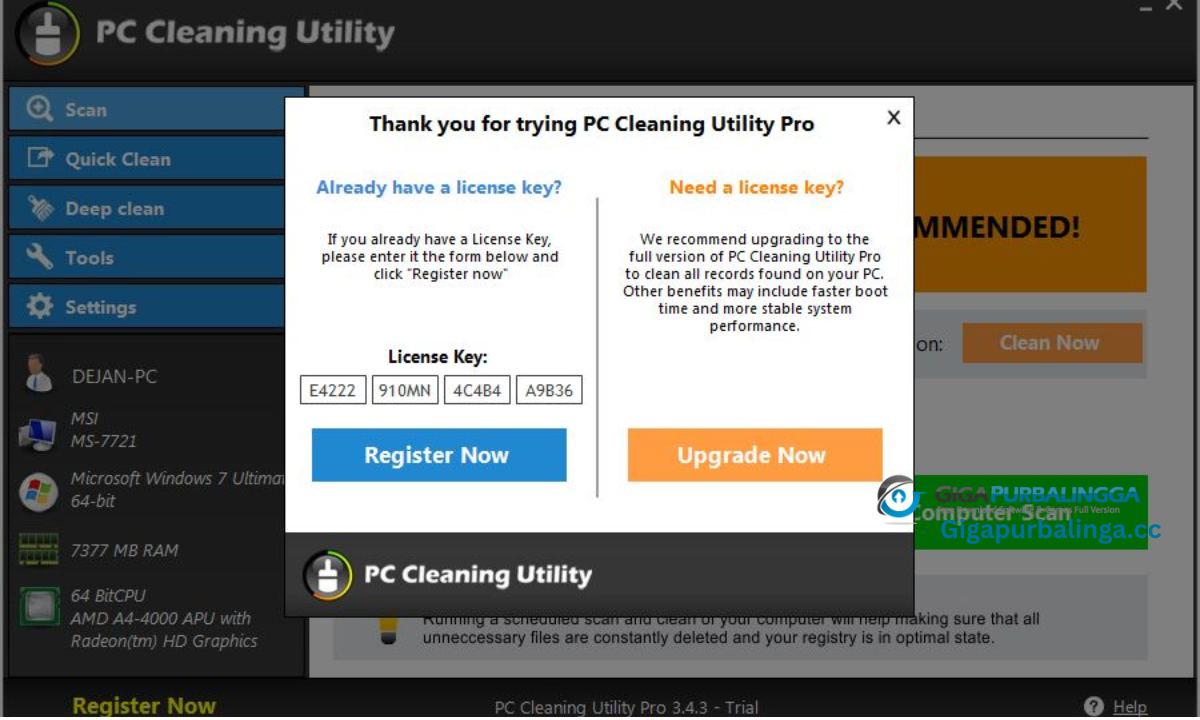 PC Cleaning Utility download