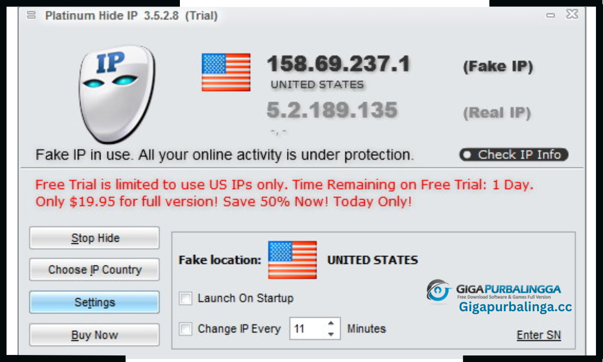 Platinum Hide IP download