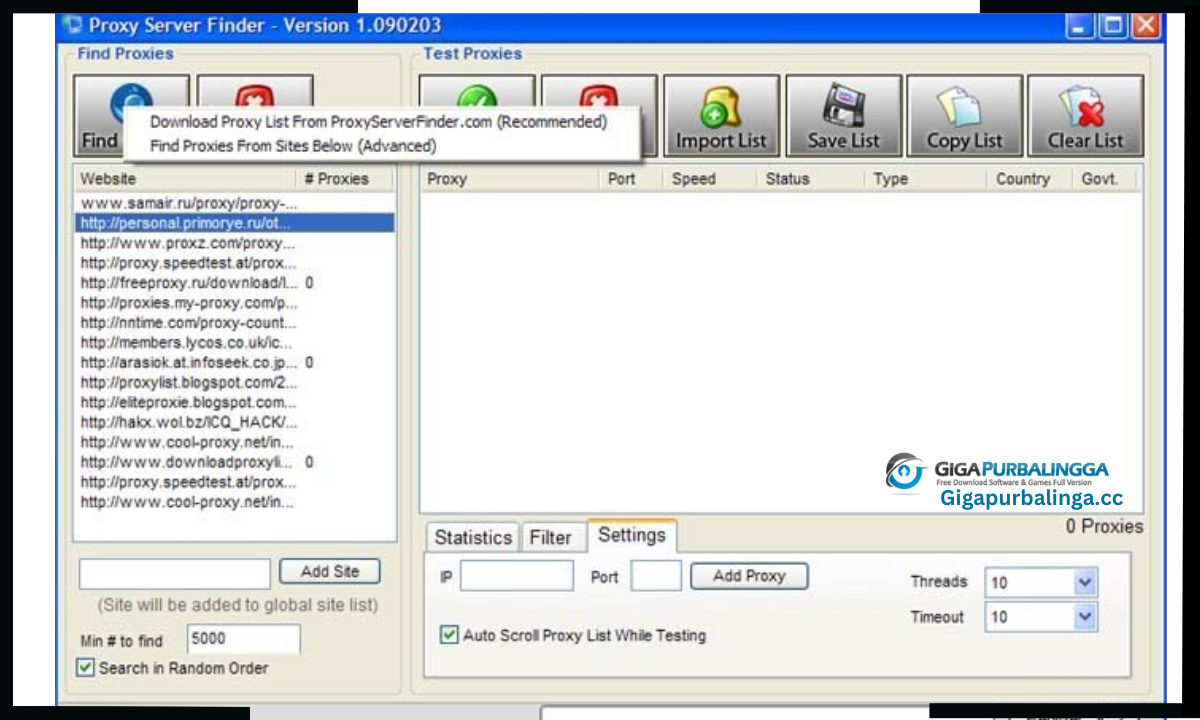 Proxy Searcher Download