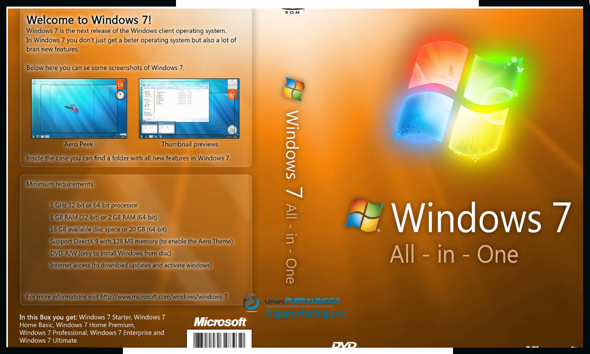 Windows 7 Sp1 x64 AIO Download
