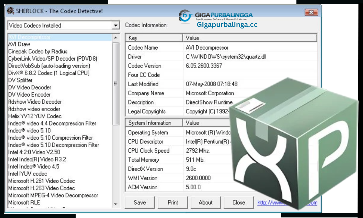 XP Codec Pack Download