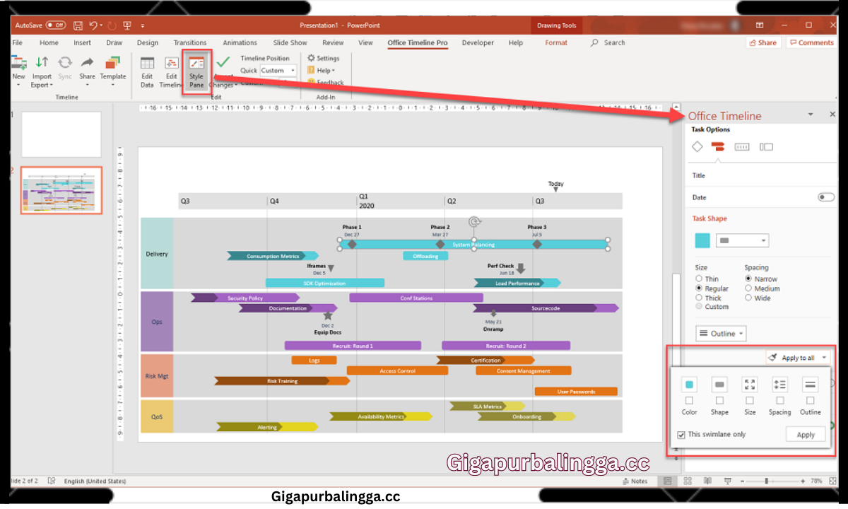 office timeline