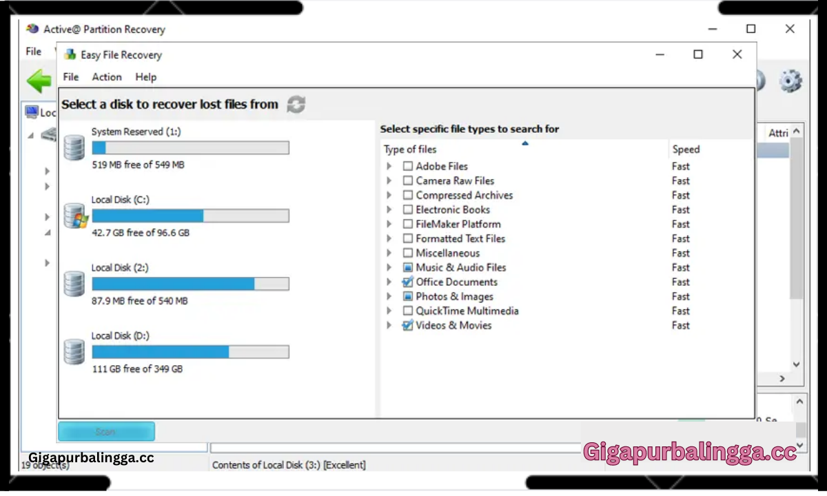 Active Partition Recovery Activation Key
