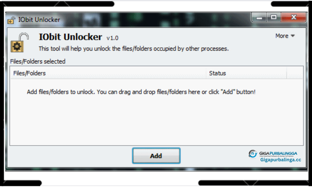IObit Unlocker interface