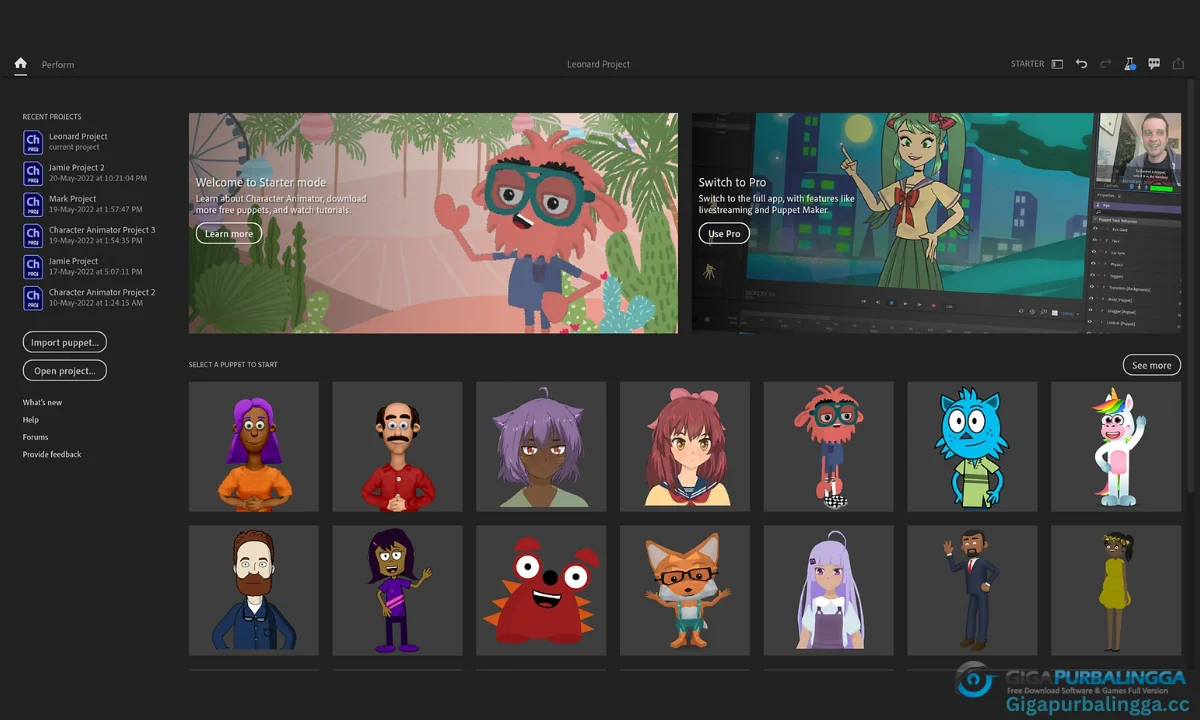 Adobe Character Animator 2024 Download
