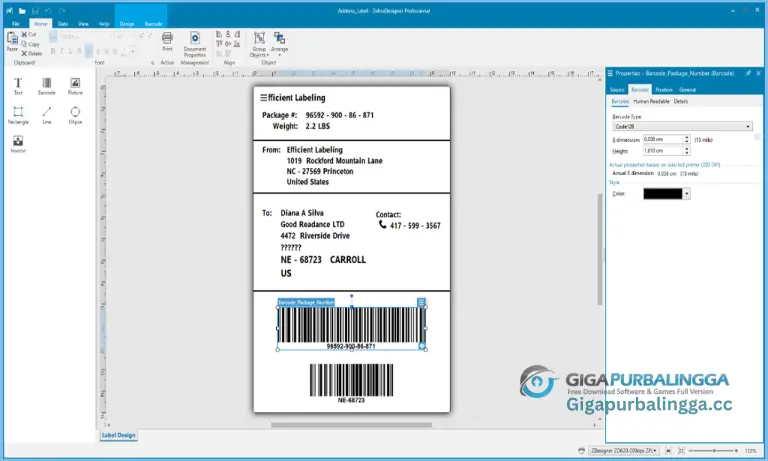 Download ZebraDesigner Pro Gigapurbalingga