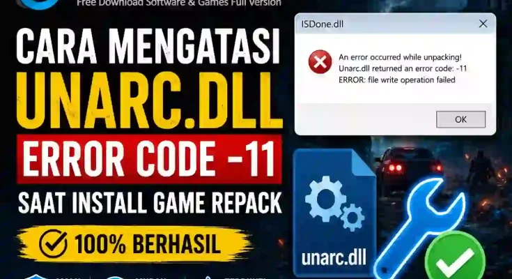 Cara Mengatasi Gagal Install Game Akibat Unarc.dll Error Code -11