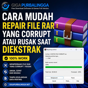 Cara Mudah Repair File RAR yang Corrupt atau Rusak Saat Diekstrak (100% Work)