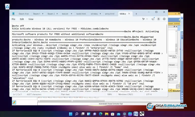 Download Windows 10 Activator TXT Terbaik untuk Aktivasi Windows 10 Pro 64 Bit Tanpa Ribet