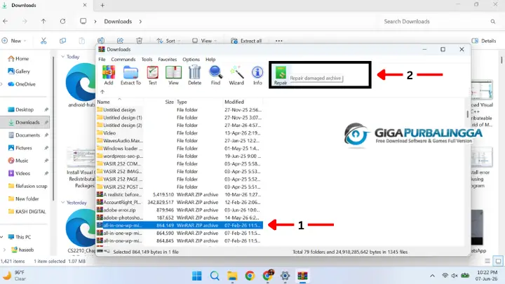 Repair Currupted Zip_Rar files